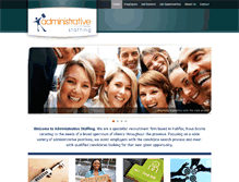Tablet Screenshot of administrativestaffing.ca